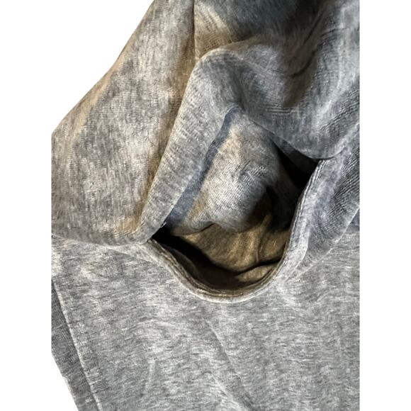 NWOT Feel Good Store Gray Velour Lounge Set 2PC Cowl Neck Top Pants Women’s L - Picture 8 of 8